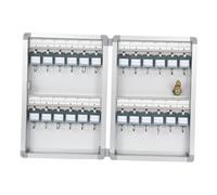 Gitohoni Boîte à Clés Organisateur Mural Coffre de Rangement à Clés Sécurisé avec Serrure Index Amovible et Étiquettes en Alliage d'Aluminium Adaptée pour, Position 24 touches