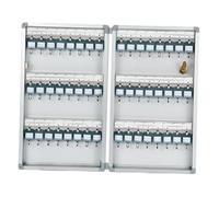Gitohoni Boîte à Clés Organisateur Mural Coffre de Rangement à Clés Sécurisé avec Serrure Index Amovible et Étiquettes en Alliage d'Aluminium Adaptée pour, Position des 48 touches