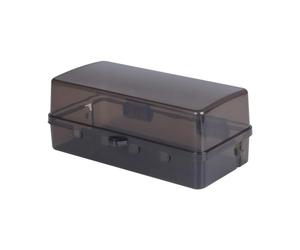 Gitohoni Boîte Étanche Verrouillable pour Multiprise Coffret Plug Protection Stockage Station de Rangement Pp Adaptée pour Extérieur Intérieur Bureau Ma, noir