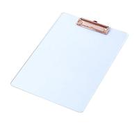 Gitohoni Chemise de Classement A4, Porte-documents, Bloc-notes, Tableau D'écriture, Résistant à L'eau avec Une Solide Pince Métallique pour étudiants, Or rose mat