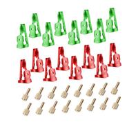 Gitohoni Ensemble de 16 Pièces de Rechange pour Minuterie, En Métal, Facile à Installer, pour La Maison, Le Bureau, L'atelier et La Piscine, Rouge éteint Vert Allumé