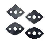 Gitohoni Ensemble de 4 Gabarits pour Défonceuses D'angle, Outils de Gabarit, Gabarits de Guidage, Gabarits de Fraisage pour Les Bricoleurs, Les Menuisiers, noir