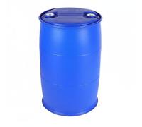 Gitohoni Fût de Stockage Industriel Tambour Conteneur Bidon Tonnelet en Plastique HDPE Alimentaire 200l avec Structure Épaisse et Protection Anti-Impact Adapté, Array, Bleu, Double Anneau 9,5 Kg