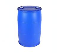 Gitohoni Fût de Stockage Industriel Tambour Conteneur Bidon Tonnelet en Plastique HDPE Alimentaire 200l avec Structure Épaisse et Protection Anti-Impact Adapté, Array, Bleu, Double Anneau 8,5 Kg