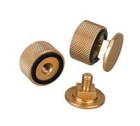 Gitohoni Kit Complet de Fixations Métalliques pour Casque avec Rondelles Antidérapantes et Vis de Fixation Faciles à Installer. Convient Aux Casques, or