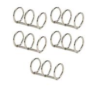 Gitohoni Lot de 5 Anneaux de Reliure En Métal, Anneaux pour Meubles, Peignes de Reliure En Fer, Adaptés Aux et Au Scrapbooking, Argent 30mm