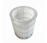 Gitohoni Moule Colonne Béton Photovoltaïque Coffrage Rond pour Pilier Moule Cylindrique Gabarit Poteau Tube Coffrage Béton Plastique Renforcé Réutilisable, Diamètre 30 Cm, Hauteur 40 Cm