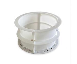Gitohoni Moule Colonne Béton Photovoltaïque Coffrage Rond pour Pilier Moule Cylindrique Gabarit Poteau Tube Coffrage Béton Plastique Renforcé Réutilisable, Diamètre 30cm Hauteur 20cm