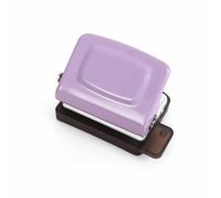 Gitohoni Perforatrice Mini pour Carnet à Feuilles Mobiles Perforateur Papier 6 Trous Outil de Reliure Butée de Limite Corps Rectangulaire Pression à la Main, Violet
