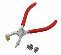 Gitohoni Pince A Perforer Trous Pince Perforatrice Pince A Coudre Outil de Maroquinerie avec 2 Dents et 4 Dents Espacement 4mm Ressort Souple et Prise Stable, Ciseau Diamant
