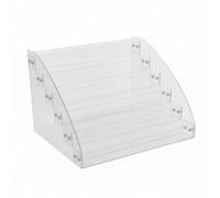 Gitohoni Présentoir à Épingles Acrylique Support Étagère Organisateur en Polystyrène Clair à Niveaux pour Exposer Pins et Mini Objets de Collection Adapté au, Présentoir À Badges À 6 Niveaux