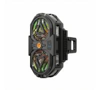 Gitohoni Refroidisseur Téléphone Portable Ventilateur Double Affichage Numérique pour Surveiller la Température Matériau en Acier au Carbone Pince Soli Support, Phare