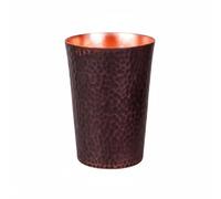 Gitohoni Tasse en Cuivre Texturé à Finition Brillante Gobelet Chinois au Design Classique Récipient Décoratif pour Infusion Adapté pour Soirée en Famille Bureau Méditation Bar, Cuivre Rétro, M