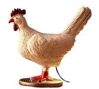 Giuneuow Lampe à Œufs de Poule, Lampe de Table 3D en Forme de Poulet, Lampe à Œufs LED Réaliste, Veilleuse en Résine avec USB (Lampe à Œufs de Poule) Facile à Utiliser 15,5 X 6 X 14 cm