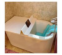 GIUPLOKID Plateau de Baignoire Extensible, Plateau de Couverture Baignoire Pliable, Anti-poussière, Plusieurs Tailles(127cm*70cm*0.6cm)