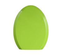 Giural Abattant WC 45 * 36Cm, Ovale Lunette De Toilette Cuvette Toilette avec Frein De Chute, Cuvette De Toilette Facile À Installer, Lunette WC en PP en Forme De O,Vert
