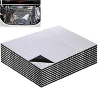 GIUSOBG 10 PCS Isolant Thermique 40x25x0.5cm Plaque Isolante Thermique | Voiture Alubutyl Applicable à Diverses Parties de la Voiture Tuyaux Muraux Domestiques Boîtes D'isolation de Bricolage