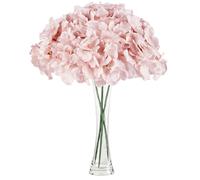 GIUSOBG 3 PCS 68CM Hortensia Artificielle Fleurs Decoracion Rose | Artificielles Flores Artificiales Toucher Réaliste Hortensia, pour Mariages Bureaux Cafés Décoration Intérieure Cuisines