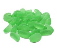 GIVBRO Galets décoratifs en granules de gravier de rivière, mini pierres en verre pour décoration de paysage, jardin, aquarium, vert, 500 g