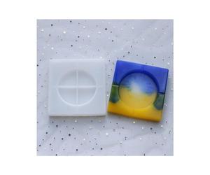 GIVBRO Moules carrés en résine de silicone pour cendrier - 15 x 3 cm