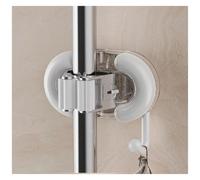 Giveduno Porte-Balai en Plastique | Multicolore for la cuisine, la salle de bain, le garage : cintre for outils de nettoyage(White)