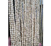 GIVROLDZ Rideau de Perles en Bois Porte Suspendu, Naturel 40/50/60/70/80 Brins Diviseur Gland Protection PrivéE EntréE Chambre Salon 8 Couleurs, Personnalisé,G,120x220cm(3.9x7.22ft)