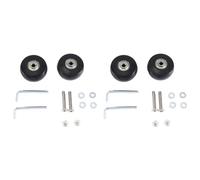 Giwnhvx Lot de 4 roues de rechange pour valise, 50 x 24 mm, roulettes pivotantes en polyuréthane et en acier au carbone, kits de réparation