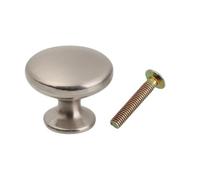 GIYXHU 10 pièces placard rétro forme ronde armoire Antique en laiton commode porte poignée tire bouton de tiroir Pour Placard(30mm-brushed)
