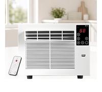 GIZMIT Climatiseur de fenêtre/Climatiseur Mobile, unité de fenêtre 1881 BTU, minuterie 12 h, Basse consommation, Silencieux ; idéal pour Locations et dortoirs. +1.2mTent