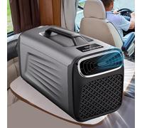 GIZMIT Climatiseur Portable 2 en 1 pour Camping-Car, 5200 BTU, 400 W, Silencieux, avec compresseur, Faible consommation d'énergie, idéal pour tentes et Camping-Cars. Fonction déshumidification Gray