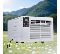 GIZMIT Climatiseur Portable 3-en-1 : Mini-unité de Refroidissement Rapide avec Ventilateur et déshumidificateur, climatiseur Compact sans Installation pour Bureaux et logements en Location +1.8mTent
