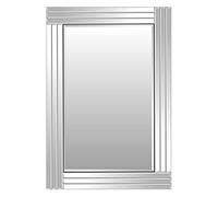 Gizmo Mill Fabuleux Miroir rectangulaire Art Déco Triple Bordure en Verre biseauté Transparent 100 x 70 cm, Claire
