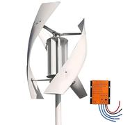 GJBMXSM Générateur éolienne, éolienne Vertical 2000W/5000W, Kit D'éolienne en Spirale à 3 Pales pour éolienne à Axe Vertical à Usage Domestique Kit Eolienne Complet Autoconsomation,5000W-48V