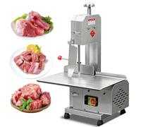 GJBMXSM Scie à Os Professionnelle, Scie à Ruban électrique pour Viande 750 W, Coupe-Viande en Acier Inoxydable pour Découpe De Viande Congelée, Scie De Boucher pour Côtes De Porc Et Bœuf