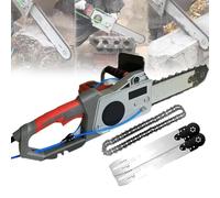 GJBMXSM Tronçonneuse électrique pour Béton,Coupe-Mur en Béton,Tronçonneuse Puissante avec Deux Chaînes/Guide-Chaîne,pour Béton Armé,Murs en Briques Rouges Et Murs en Béton,CuttingDepth35cm