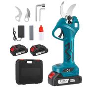 GJCrafts Sécateur électrique sans fil - Compatible Makita 18V, avec batterie 2 x 3,0 Ah (Sécateur)
