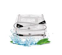GJZQDKX Bâche Transparente imperméable Ultra-résistante 4 x 6 m, 0,5 mm d'épaisseur, en PVC, idéale pour la toiture, Le Camping et Les activités de Plein air (terrasse, etc.). Protection Contre la p