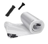 GJZQDKX Bâche Transparente Ultra-résistante 4x6m, imperméable, pour Une Utilisation extérieure. Épaisseur : 0,35 mm. Œillets de Renfort. Idéale pour Le Camping, Les abris de terrasse et Les carports