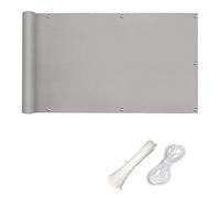 GJZQDKX Panneau de clôture de Jardin Gris Clair 1 x 6,5 m, résistant aux UV et aux intempéries, avec Attaches de câble et cordelette. Idéal pour Balcon, terrasse et espaces extérieurs.
