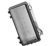 GkgWuxf Boîtier de Jonction Extérieur | Boîtier de Projet avec Couvercle Transparent | Coffret Anti-Poussière à Verrou Protégeant Prises et Multiprises