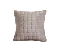 GKXLH Flanelle Douce Housses de Coussin 45 x 45 cm pour canapé Café Clair | Housse Canapé en Flanelle Douce Lavable, Housse Canape d'angle, Housse Canape Adaptées aux Animaux de Compagnie pour le Salon