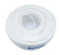Glac Store® Câble d'alarme bobine 6 fils 4 x 0,22 + 2 x 0,50 mm 4 + 2 écheveau de 100 mètres CCA blindé professionnel certifié anti-propagation en cas d'incendie
