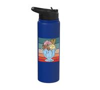 Glace Fun Cat Dessert Bol à glace Chocolat Vanille Stainless Steel Insulated Water Bottle