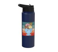 Glace Fun Cat Dessert Bol à glace Chocolat Vanille Stainless Steel Insulated Water Bottle