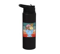 Glace Fun Cat Dessert Bol à glace Chocolat Vanille Stainless Steel Insulated Water Bottle