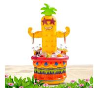 Glacière Gonflable Boisson | Rafraîchisseur À Bière Portable Hawaïen 122 Cm | Décorations Anniversaire Tropicales - pour Bière Boisson Plage Barbecue Bar Jeux Vacances Été Anniversaire