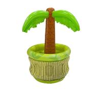 Glacière gonflable en forme de palmier - Porte-boisson flottant de 65 cm | Portable | Refroidisseur de boissons gonflable en PVC | Décoration de fête de piscine tropicale pour la plage, l'été, les