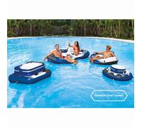 Glaciere gonflable - INTEX - Glaciere Gonflable flottante pour piscine - 5 supports boisson - 30 canettes