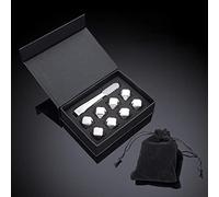 Glaçons en métal en acier inoxydable pierres à whisky réutilisables pierres à boissons pour boissons bourbon ensembles de cadeaux pour hommes plateaux à glaçons en acier inoxydable avec