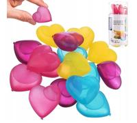 Orion Glaçons réutilisables Lot de 20 – Multicolores en forme de cœur 4x4 cm